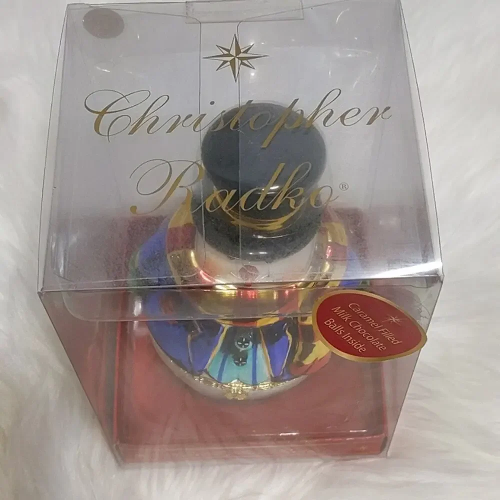 2004 Christopher Radko CHILLS WILLS Snowman Candy Dish